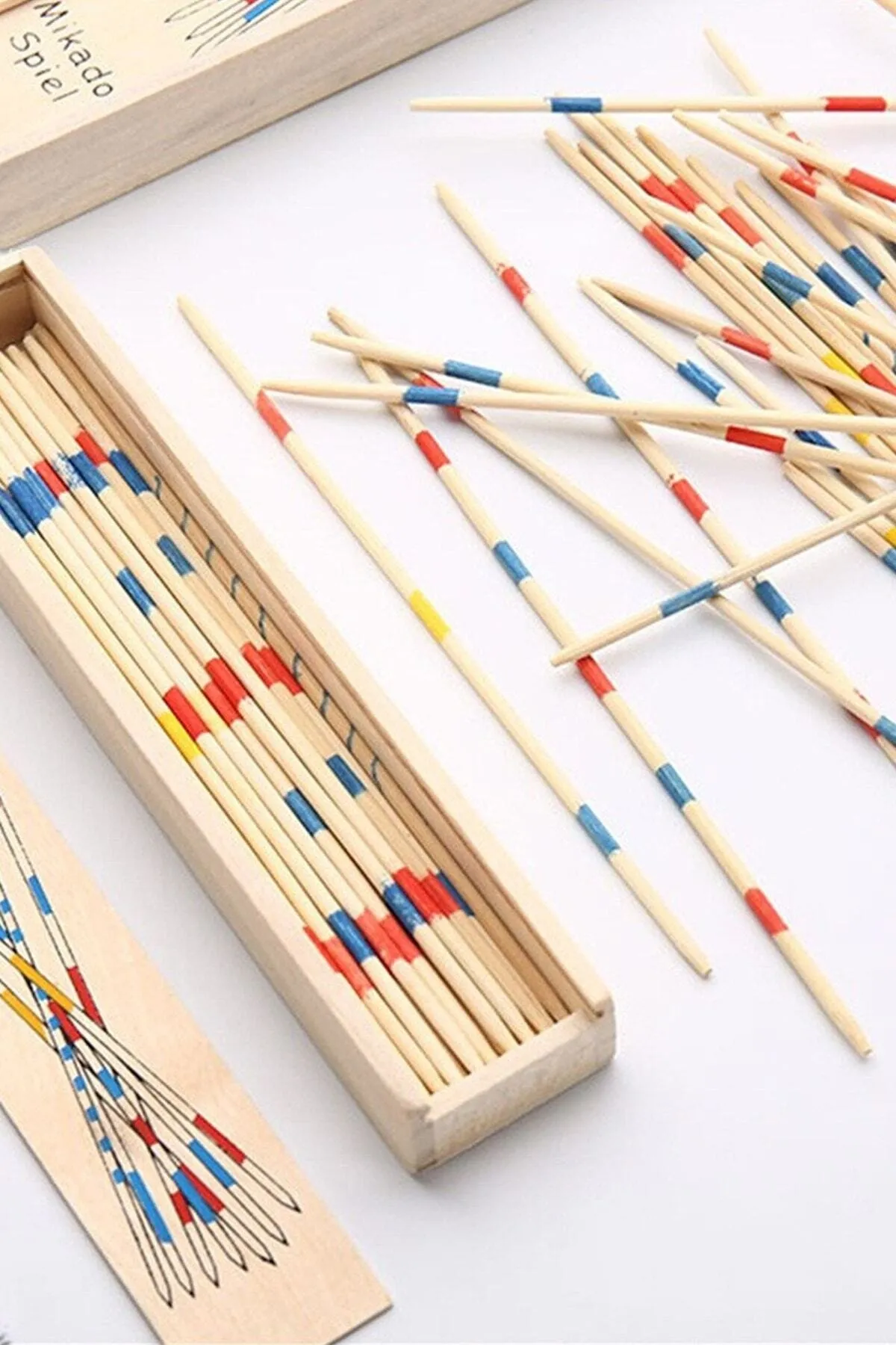 Ahşap Mikado Spiel El Beceri Oyun Çubukları