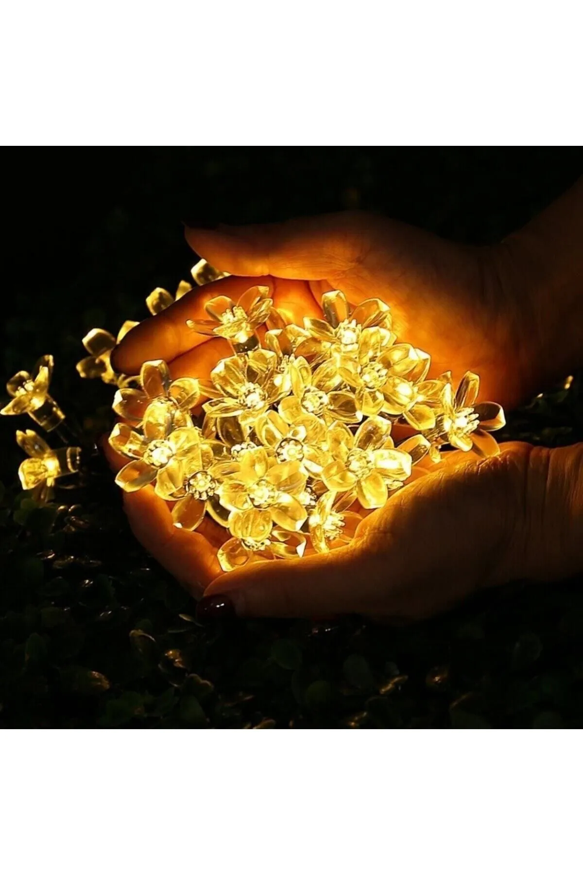 Güneş Enerjili 50 Ledli Solar Çiçekli Günışığı Bahçe Aydınlatması