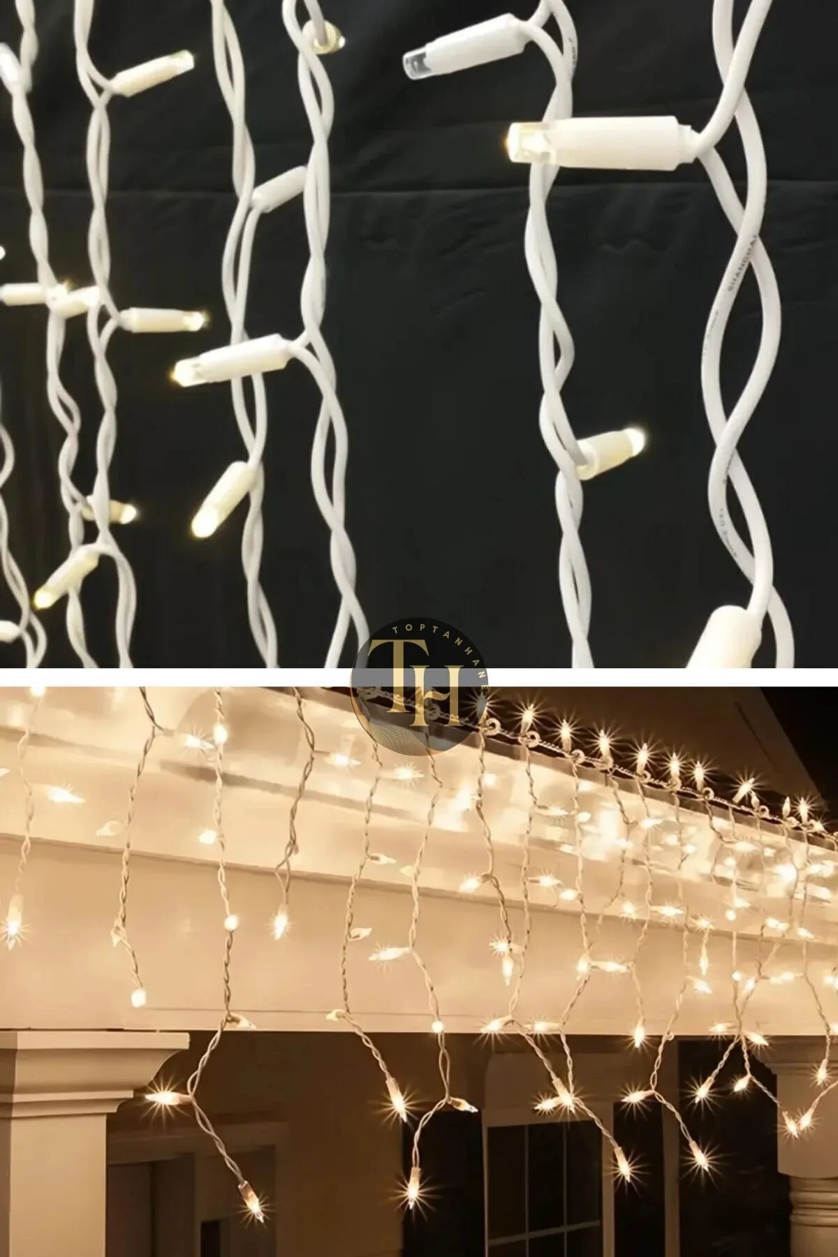 Dış Mekan Saçak Led Flaşlı 4 Metre Su Geçirmez Gün Işığı Eklenebilir Fişli Sarkıt Çakar