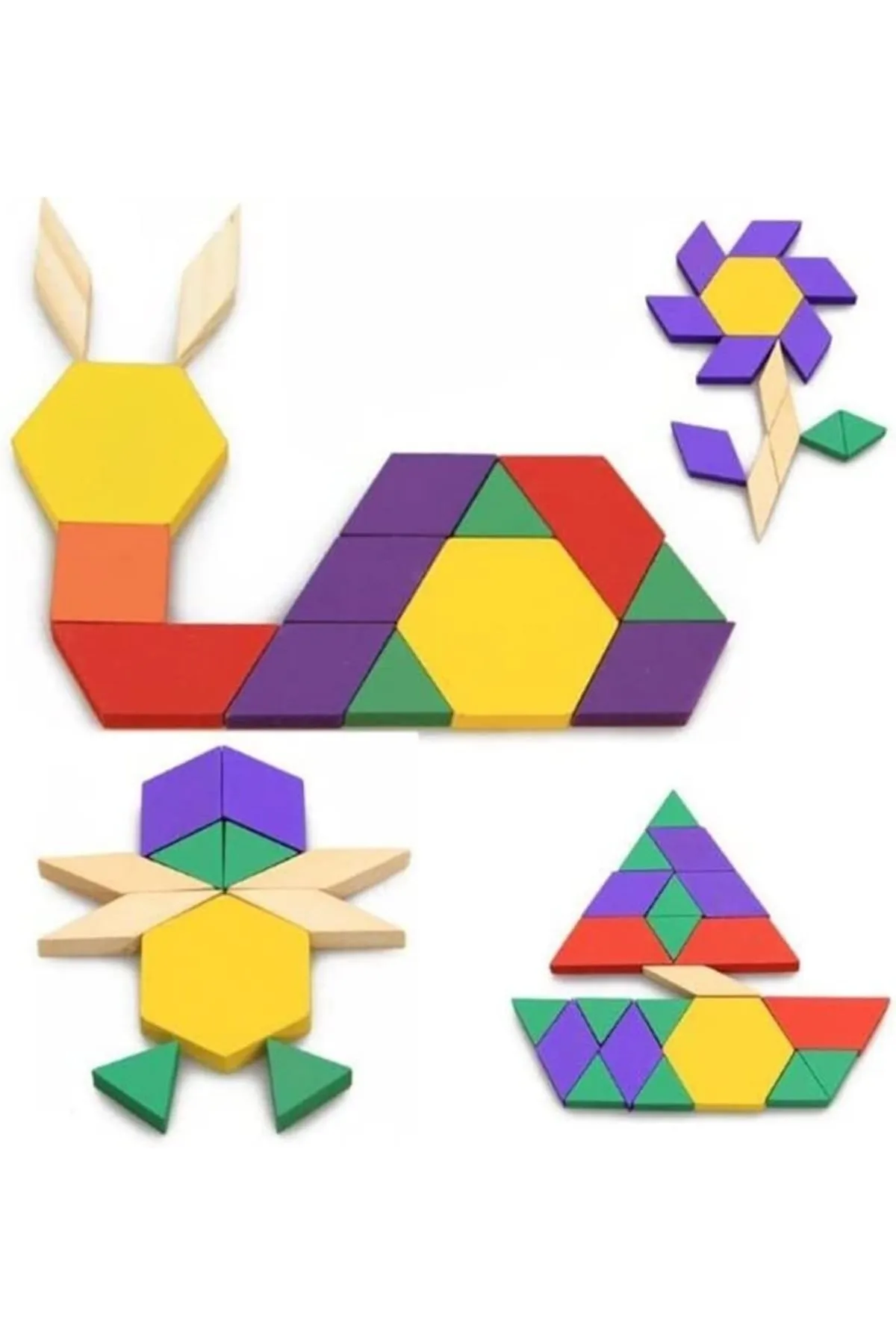 Ahşap 125 Parça Tangram