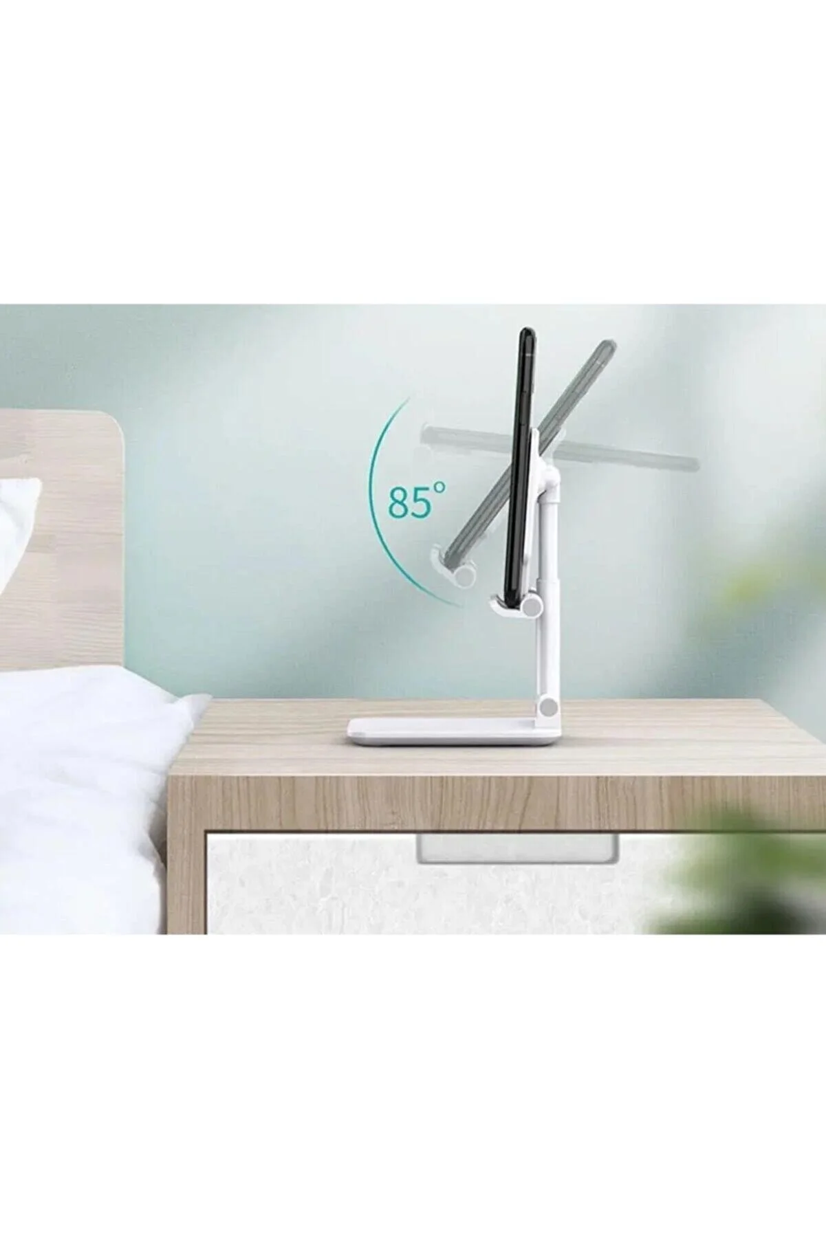 Masaüstü Cep Telefonu Ve Tablet Standı Katlanabilir Telefon Tutucu 