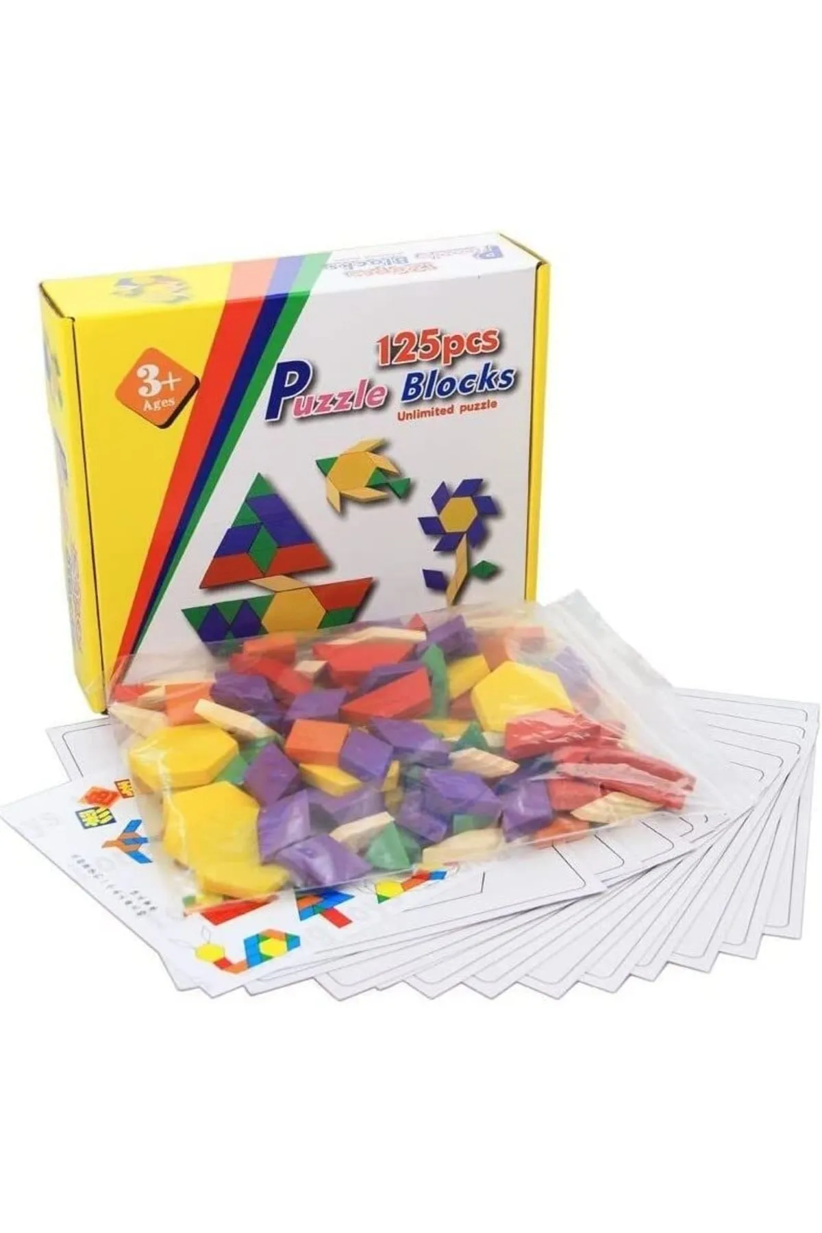 Ahşap 125 Parça Tangram