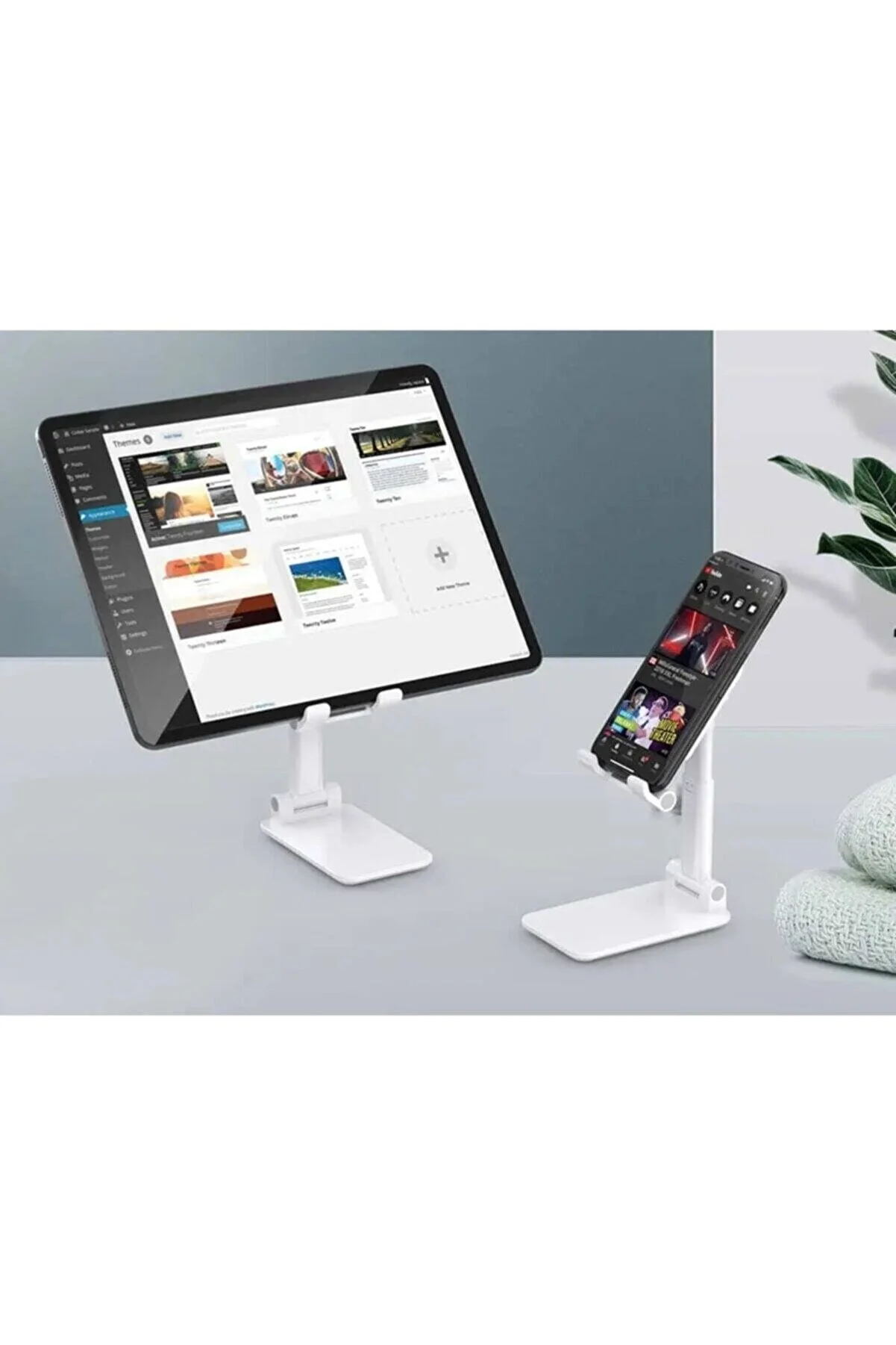 Masaüstü Cep Telefonu Ve Tablet Standı Katlanabilir Telefon Tutucu 