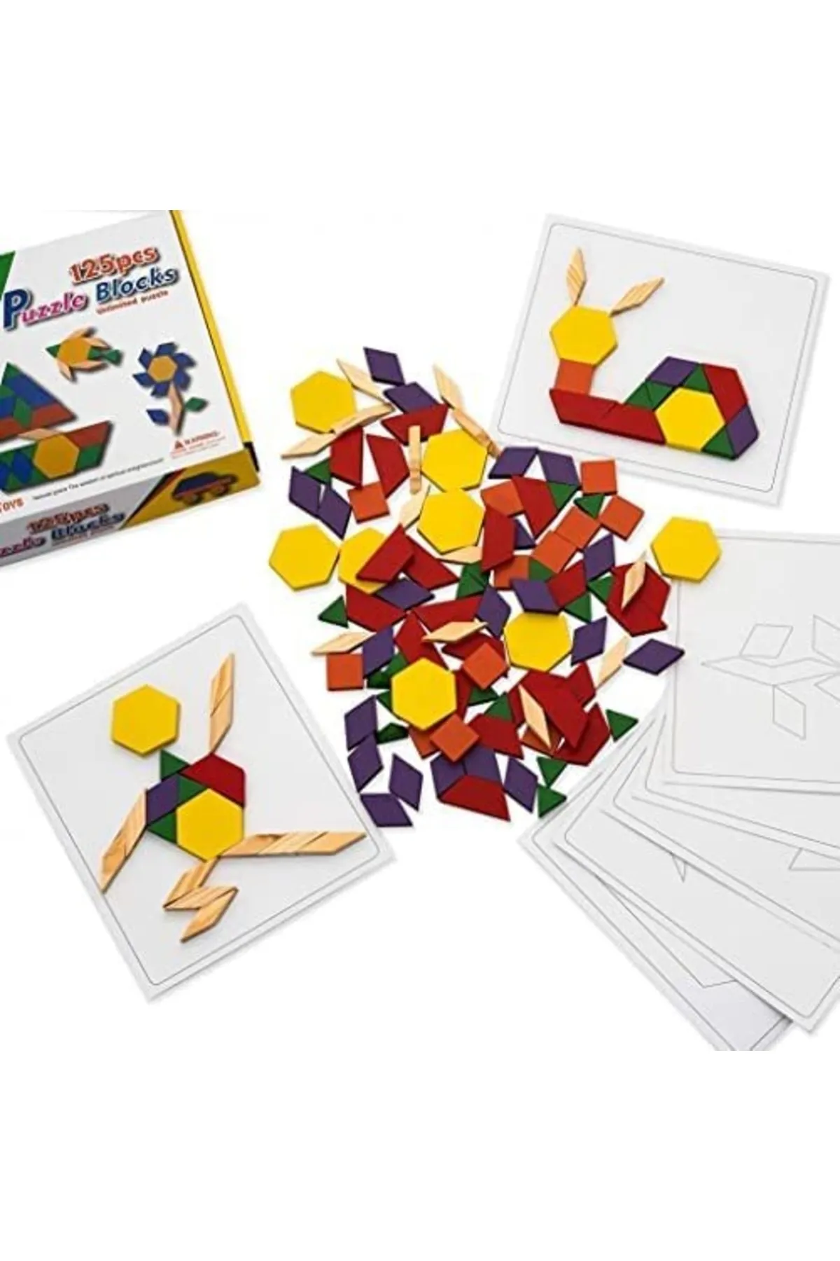 Ahşap 125 Parça Tangram