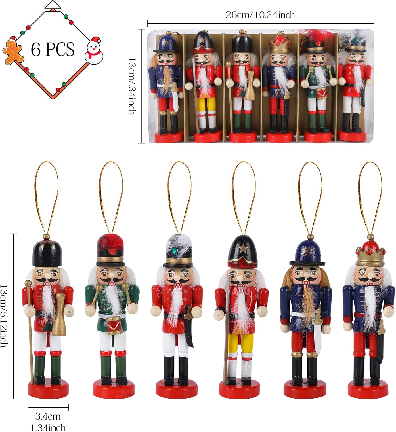 Kurşun Asker 6’lı Set Renkli Nostaljik El Yapımı Hediyelik Süs Eşya