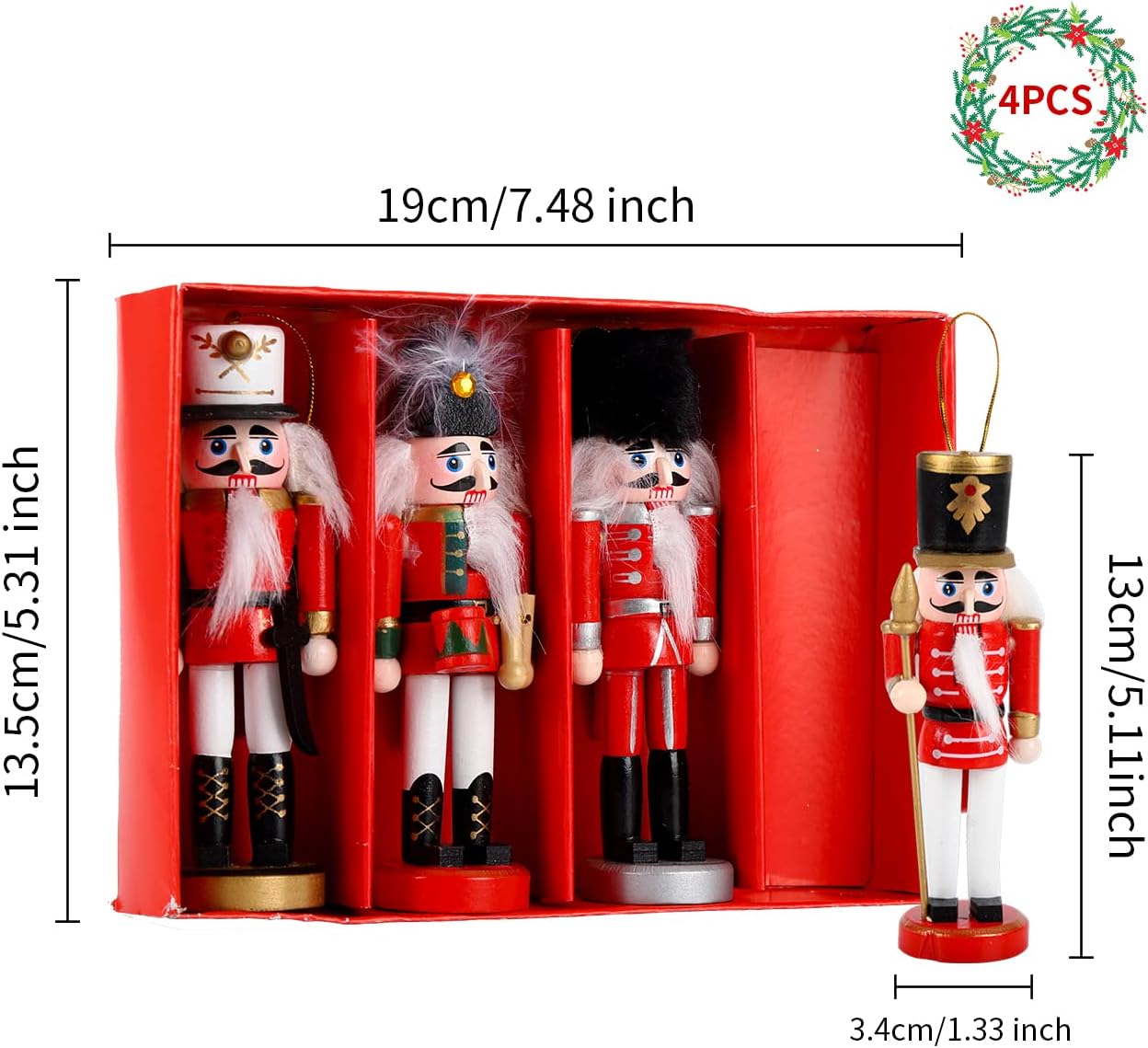 Kurşun Asker 4’lü Set Karışık Renkli Nostaljik El Yapımı Hediyelik Süs Eşya