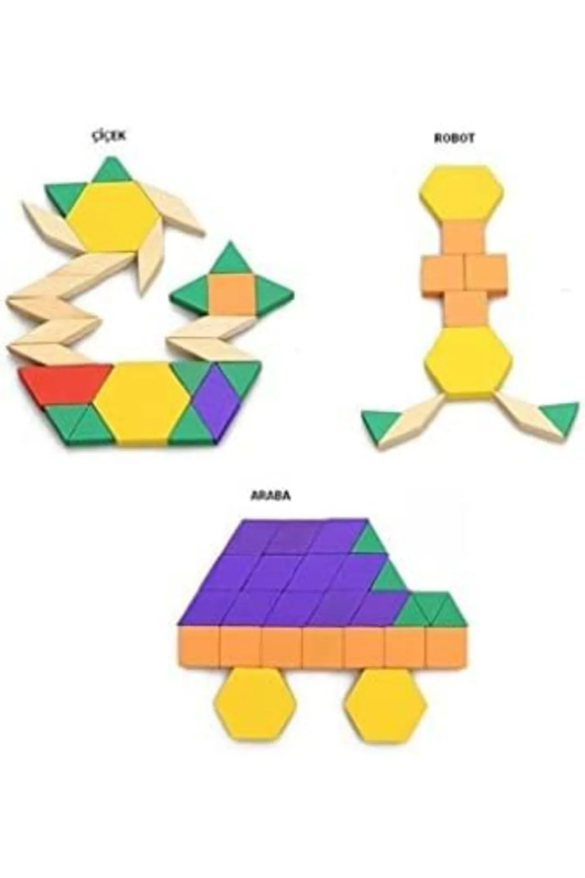 Ahşap 125 Parça Tangram