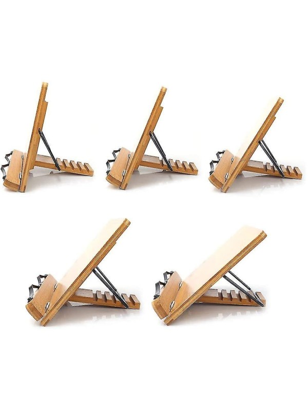 Bambu Ahşap Kitap Okuma & Tablet Standı