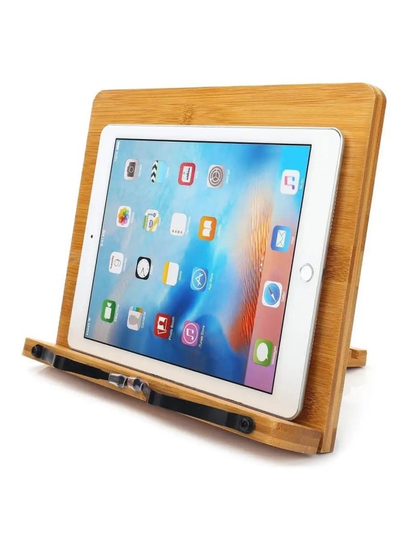 Bambu Ahşap Kitap Okuma & Tablet Standı