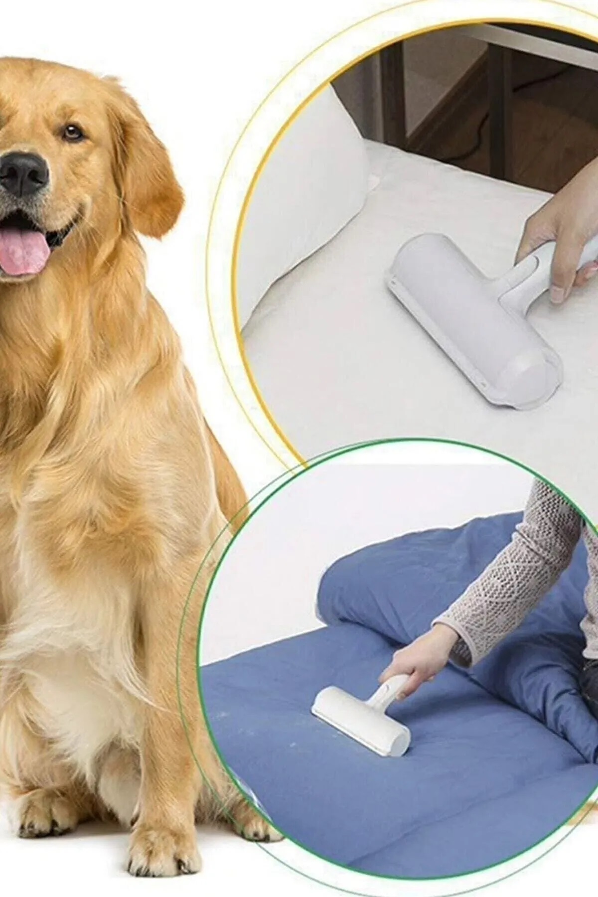 Kedi Köpek Tüy Toplayıcı Hazneli 2 Yönlü  Gırgır