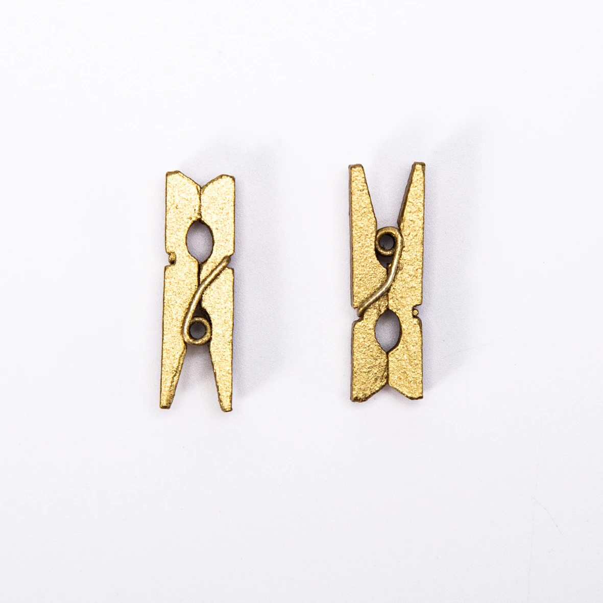 Ahşap Mini Mandal Seti Gold 100 Adet