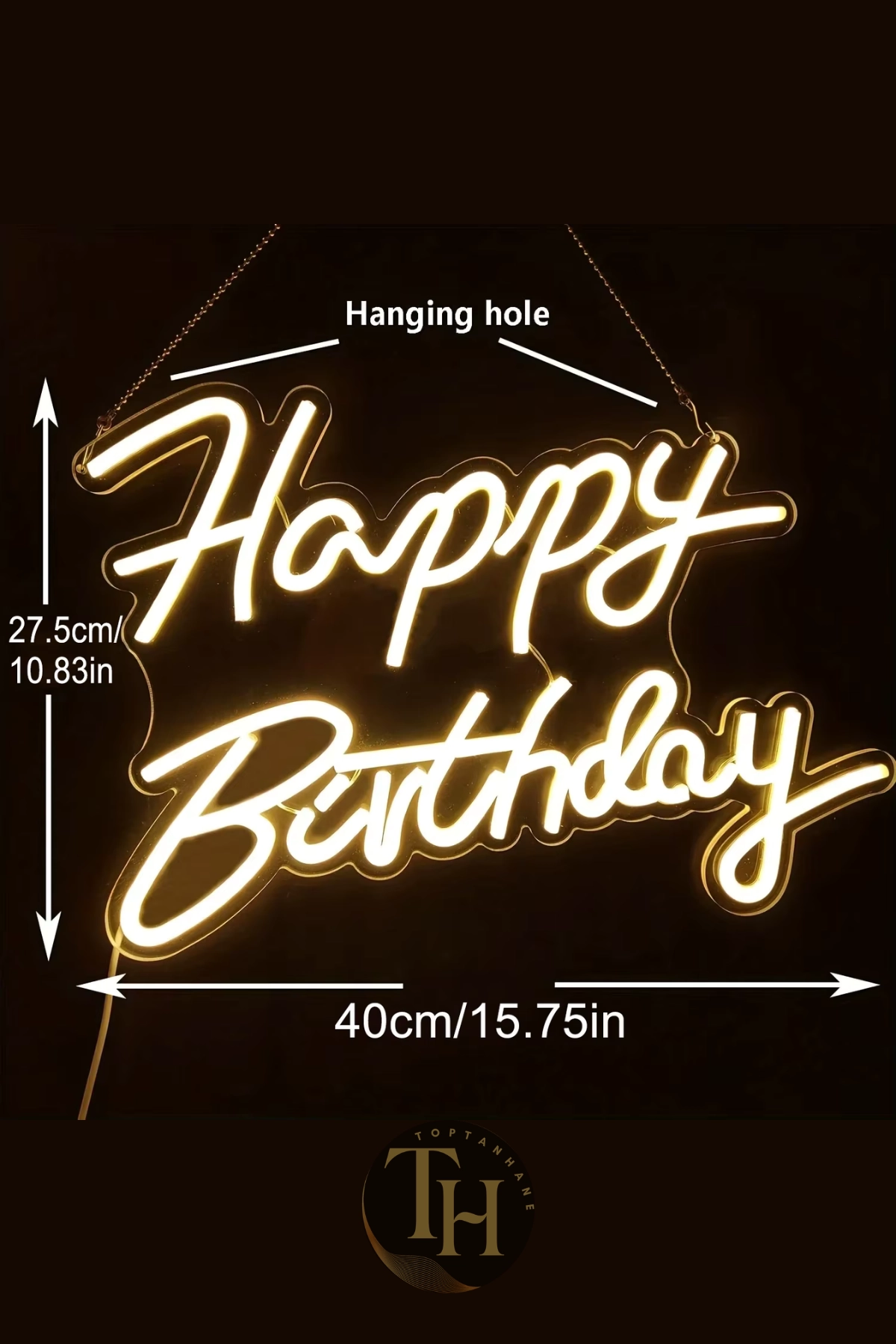 Happy Birthday Yazılı Neon Led Işık Doğum Günü Neon Yazı Dekoratif Işık Organizasyon Arka Plan Usb