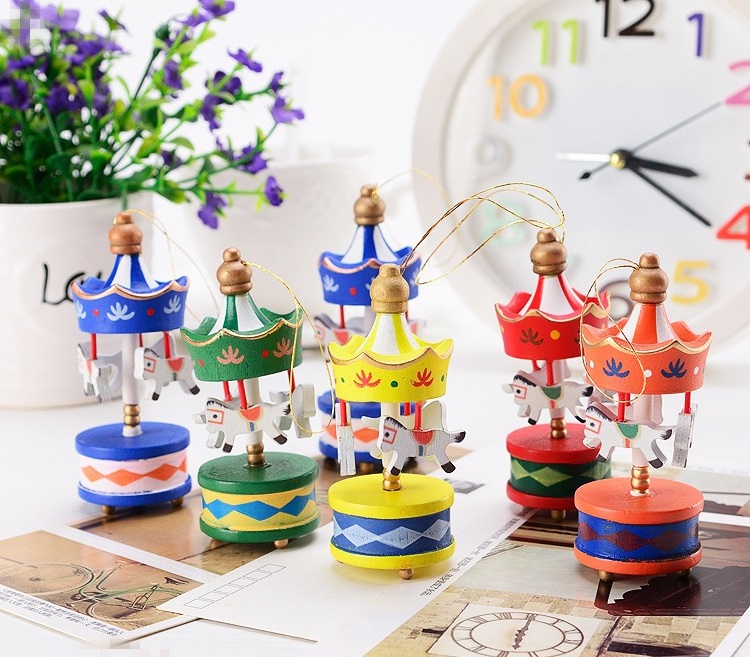 Mini Atlı Karınca Karışık Renkli 6lı Set Nostaljik El Yapımı Hediyelik Süs Eşya