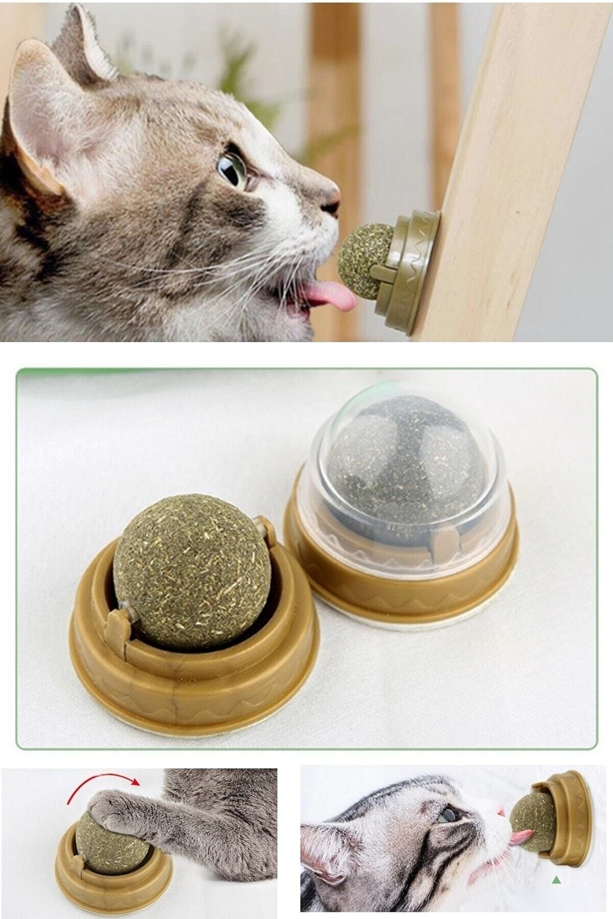 Kedi Nanesi Cat Mint Oyun Topu Catnipli Doğal Yenilebilir Top Oyuncak