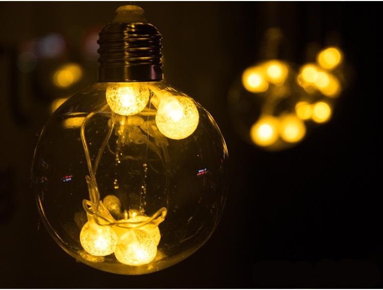 Ampul Şeklinde Perde Led  12 Saçaklı 8 Animasyonlu Fişli 3 Mt