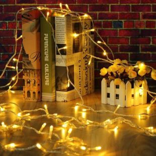 10 Metre 100 Ledli Fişli Led Işık Gün Işığı(Sarı)