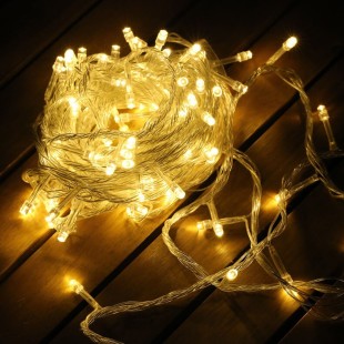 10 Metre 100 Ledli Fişli Led Işık Gün Işığı(Sarı)