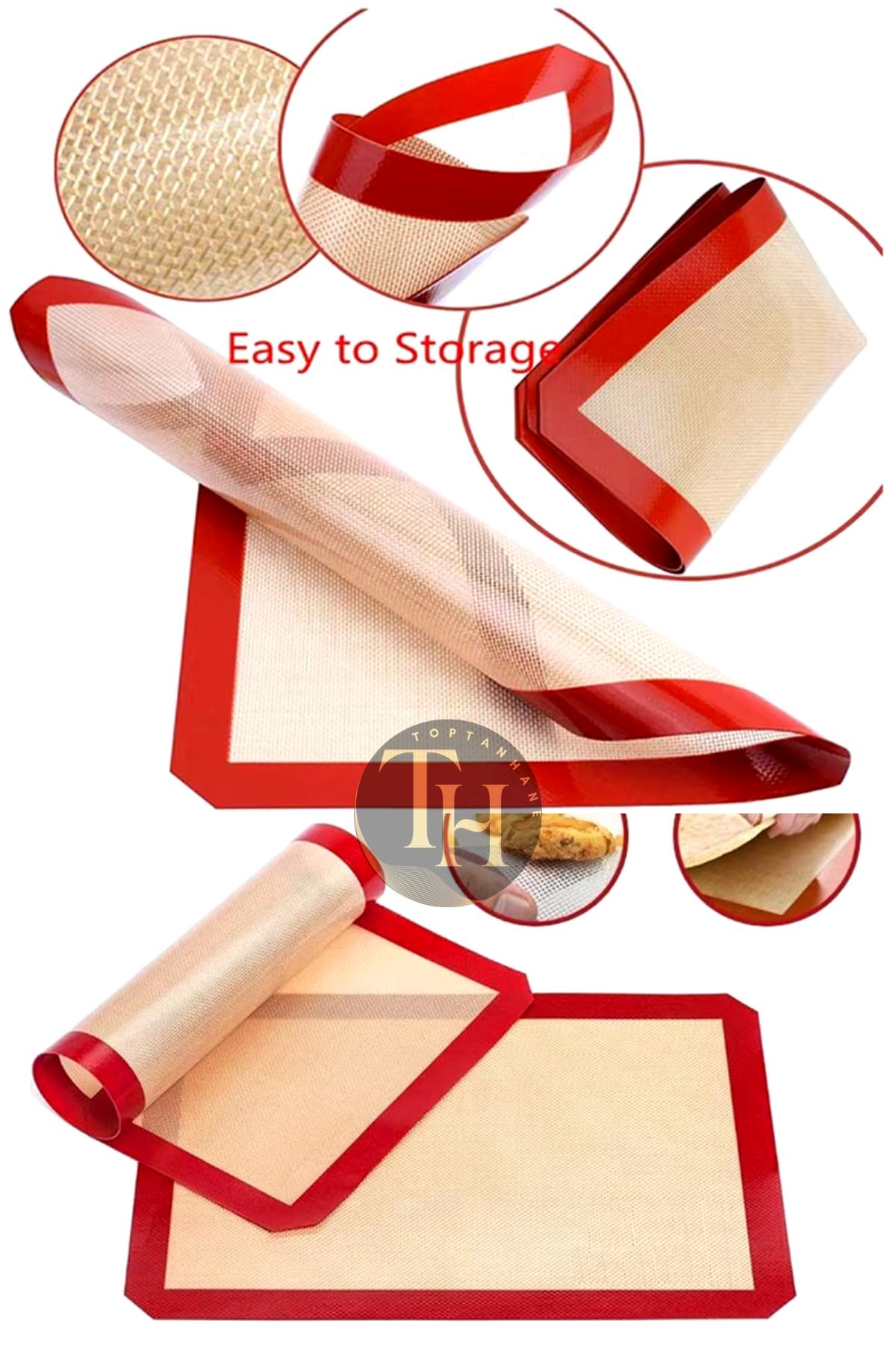30x40 Fırınlanabilir Yıkanabilir Silpat Kendinden Yağlı Silikon Pişirme Ve Hamur Açma Matı