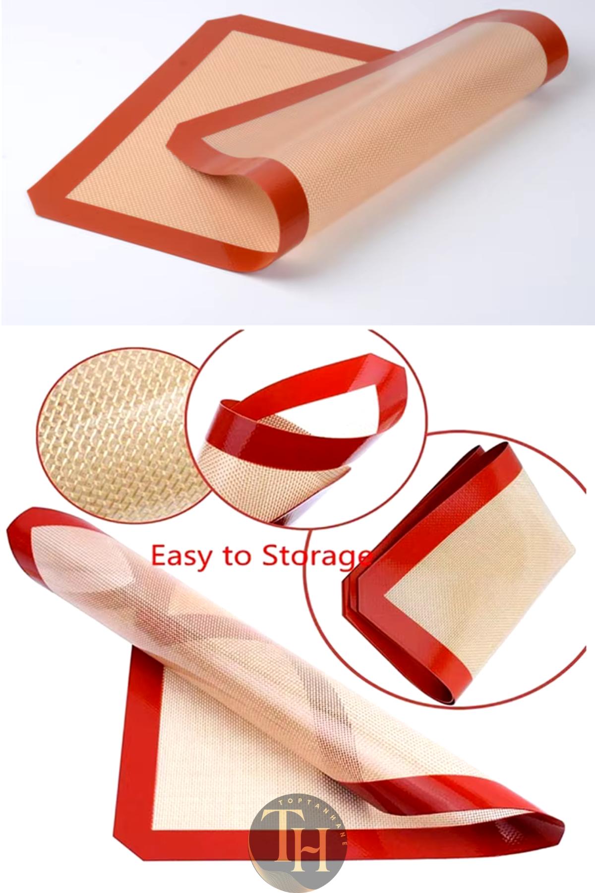 30x40 Fırınlanabilir Yıkanabilir Silpat Kendinden Yağlı Silikon Pişirme Ve Hamur Açma Matı