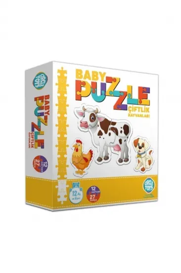 Baby Puzzle Çiftlik Hayvanları Eşleştirme Oyunu