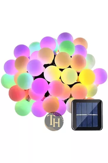 Güneş Enerjili 5 Metre 28 Led Solar RGB Top Işık