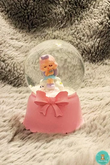 Mini Boy Kız Temalı Işıklı Kar Küresi Hediyelik 