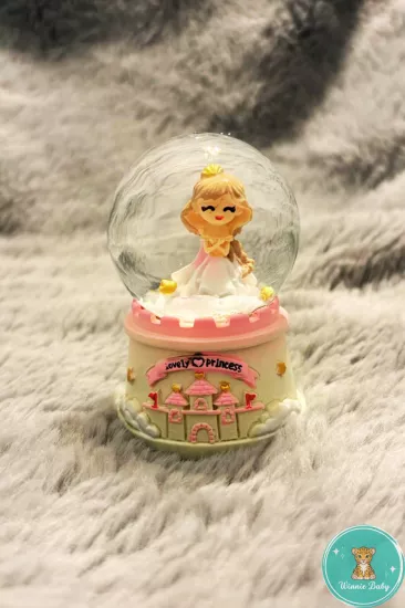 Mini Boy Prenses Işıklı Kar Küresi Hediyelik 