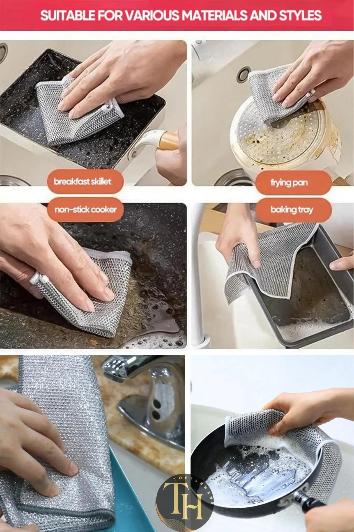 Çok Amaçlı Sihirli Tel Temizlik Bezi