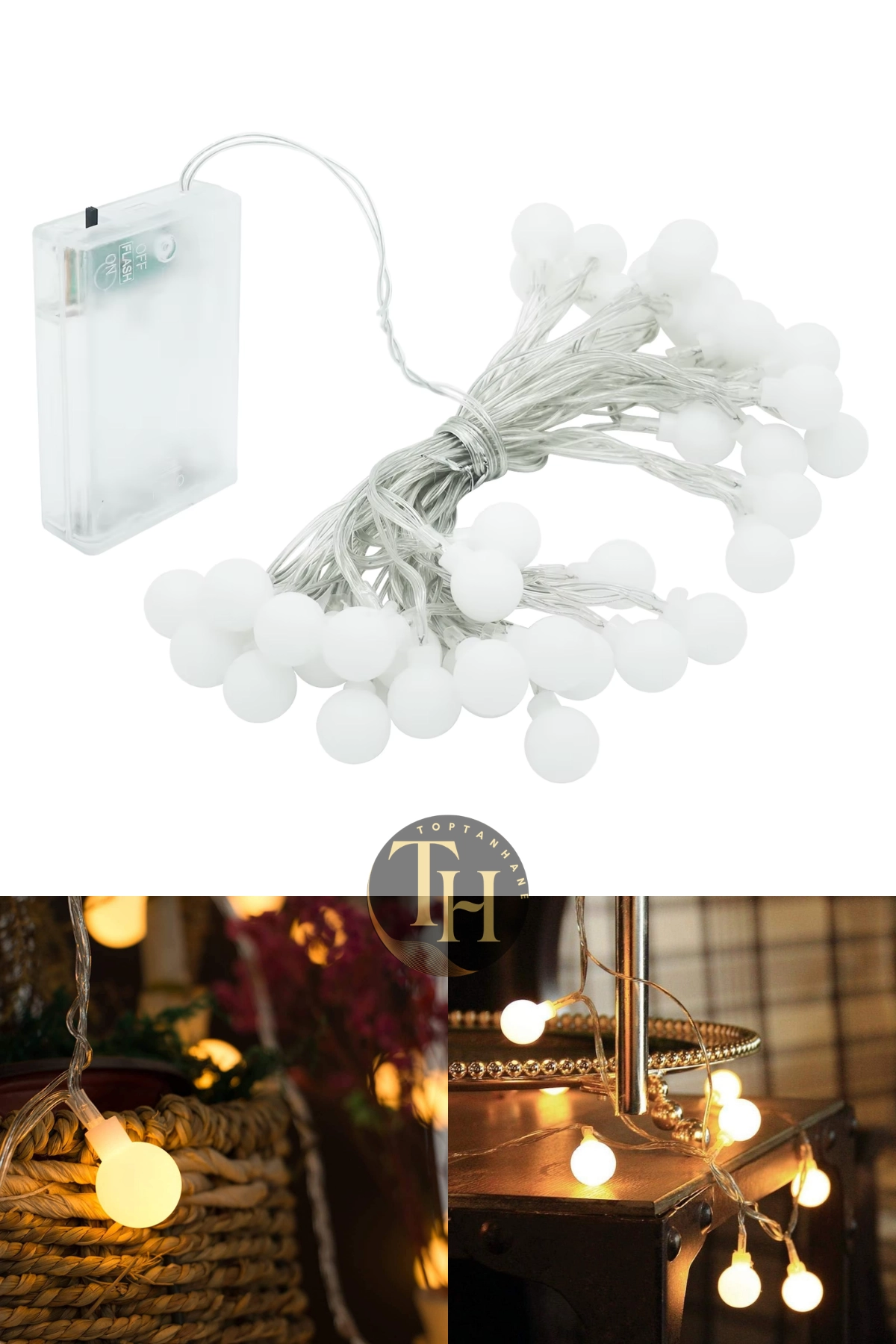 Mini Top Led, 3 Metre 20 Led Pilli Gün Işığı