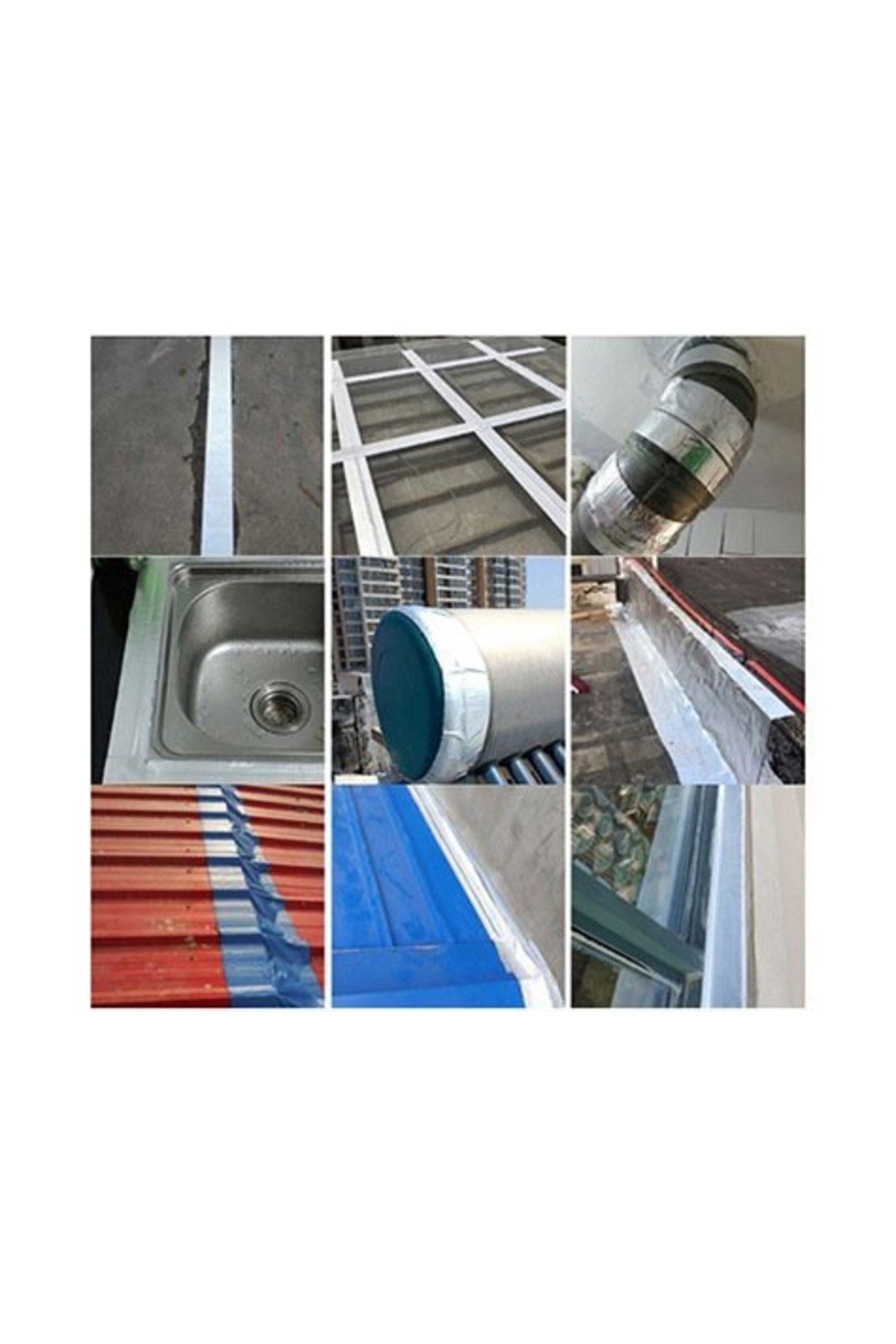 Çamur Bant Alüminyum İzolasyon Tamir Bandı 5 metre x 5cm