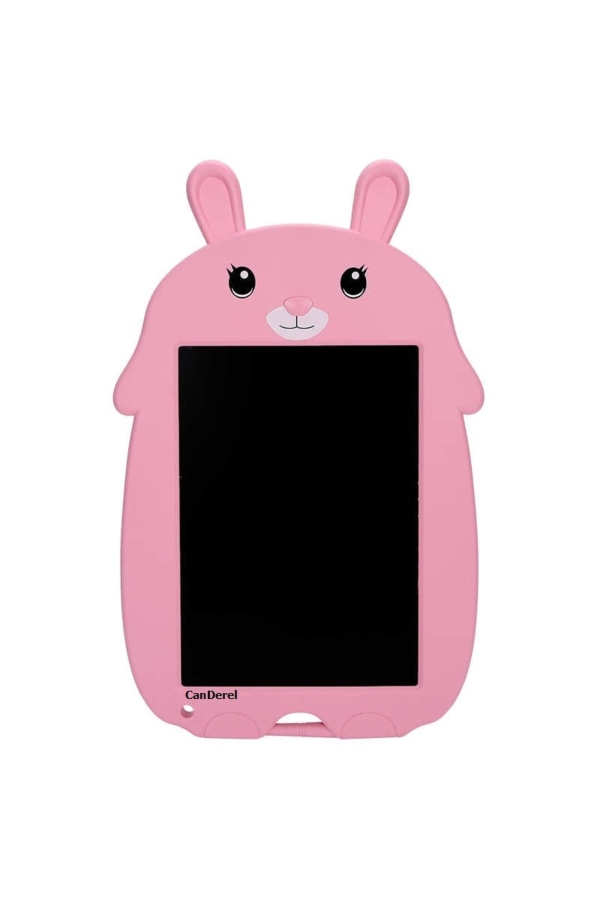 Pembe Tavşan Şekilli Dijital Çocuk Yazı Tableti Çizim Tahtası Lcd 9 İnç