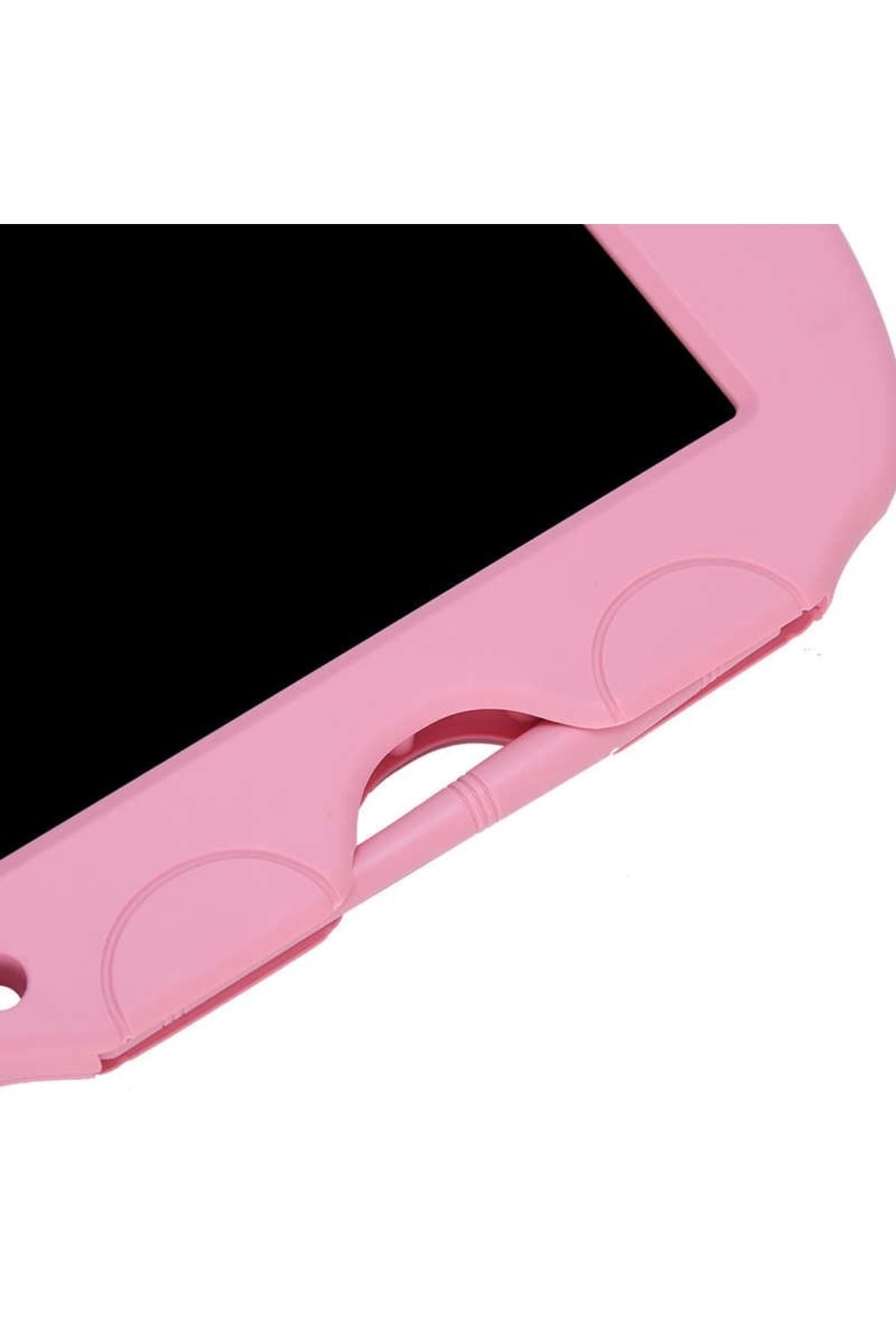 Pembe Tavşan Şekilli Dijital Çocuk Yazı Tableti Çizim Tahtası Lcd 9 İnç