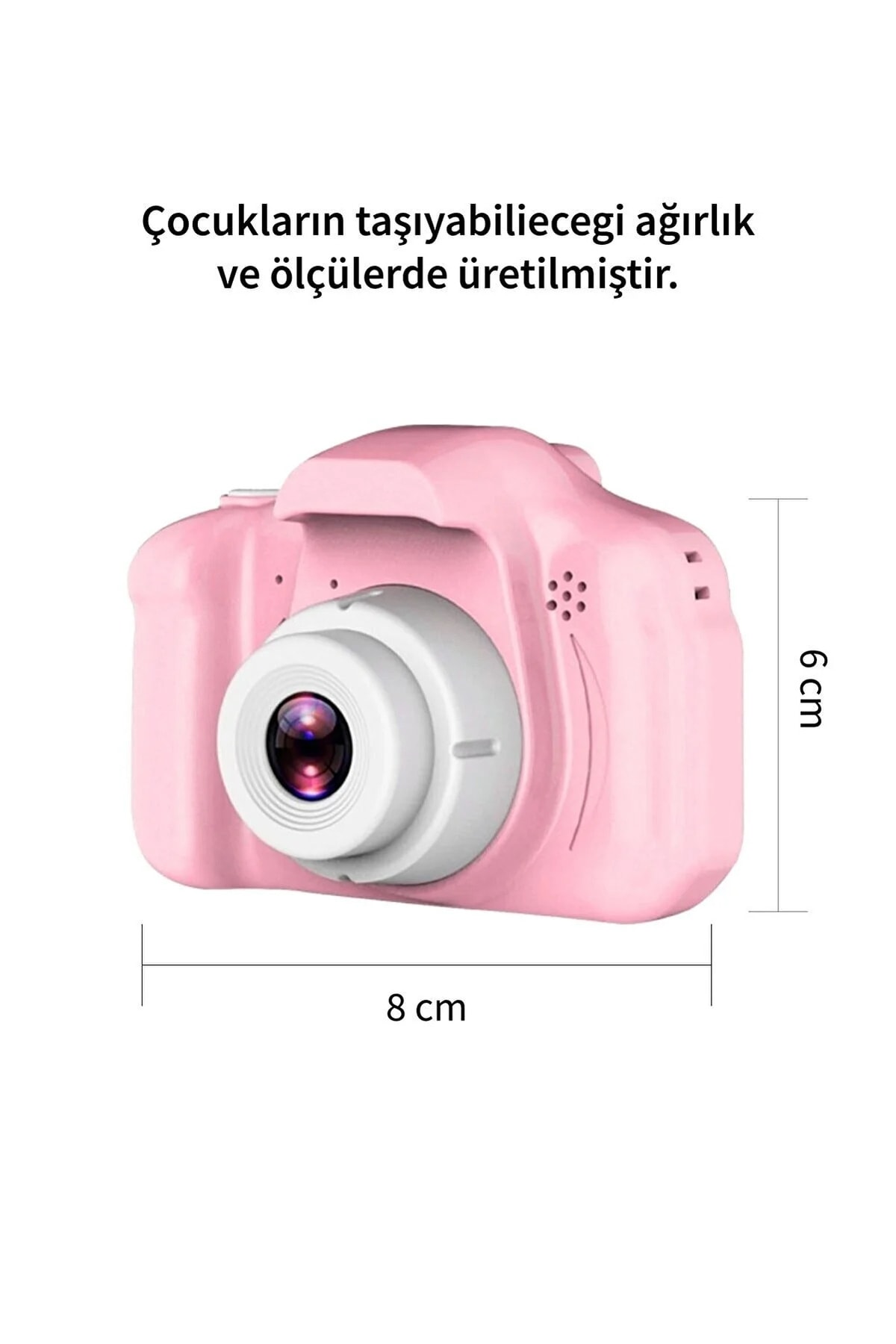 Dijital Mini Kamera Fotoğraf Makinesi Çocuk Mini 1080p Hd Kamera Selfie Pembe Renk