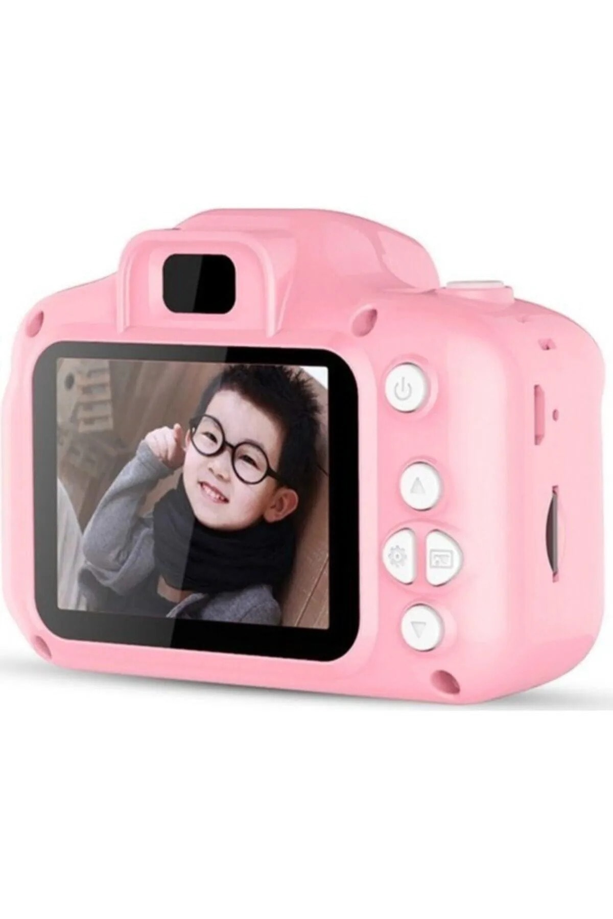 Dijital Mini Kamera Fotoğraf Makinesi Çocuk Mini 1080p Hd Kamera Selfie Pembe Renk